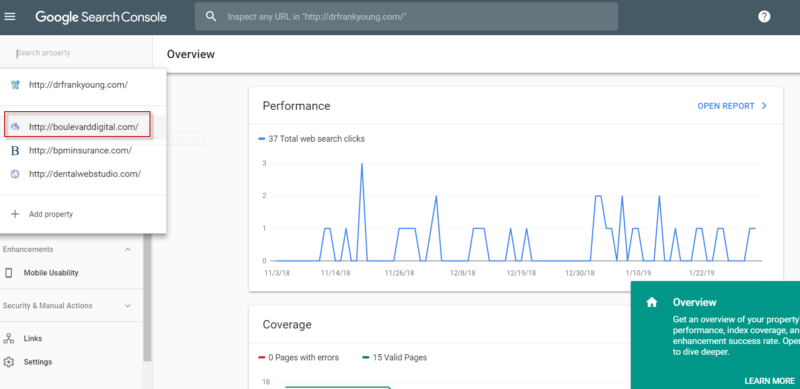 Google Search Console Indexing Report